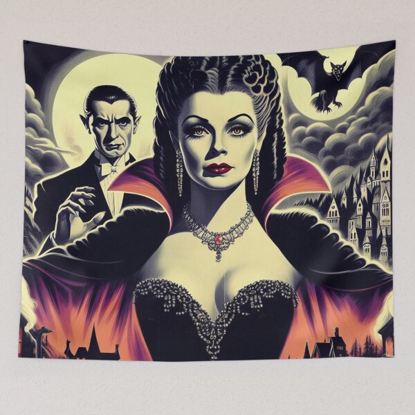 Aperçu de l'œuvre Femme Vampire Chaude Vintage créée et vendue par PulpVintage.