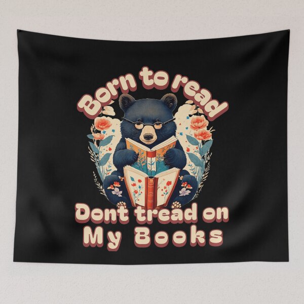 Item preview, Black bear - funny born to read books fans will love this dont tread on my books design. designed and sold by MCanderart.