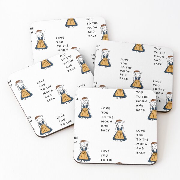 Item preview, Love You to the Moon and Back | Minimalist Design designed and sold by RM-Journey.