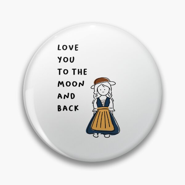 Item preview, Love You to the Moon and Back | Minimalist Design designed and sold by RM-Journey.