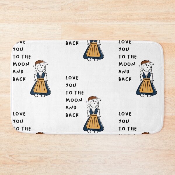 Item preview, Love You to the Moon and Back | Minimalist Design designed and sold by RM-Journey.