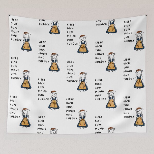 Item preview, Ich liebe dich bis zum Mond und zurück | Minimalist Design designed and sold by RM-Journey.