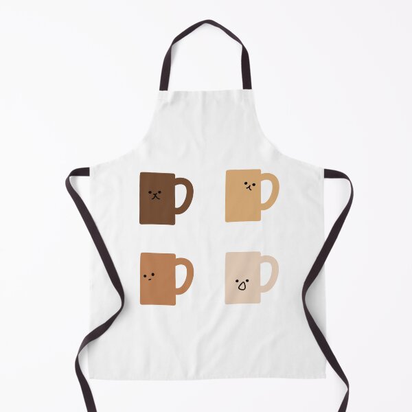 Item preview, Cute Coffee Mugs with Expressive Faces Vector Illustration designed and sold by RM-Journey.