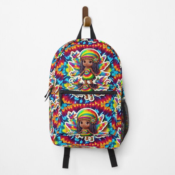 Item preview, Rasta Fairy, Cute Little Girl, Black Girl Cartoon, Reggae Rastafairyan, Tie Dye Rastafarian, Gift for Child designed and sold by Anticulture.