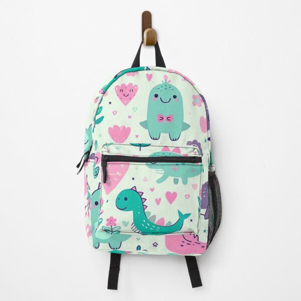 Item preview, Dino Delight: Kawaii Dinosaur and Shark Pattern | Cute and Whimsical Art designed and sold by litchick1977.