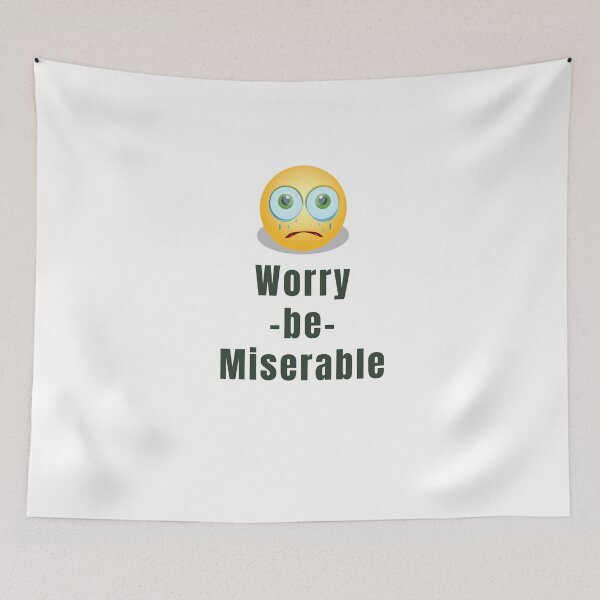 Item preview, Stressed Face Worry be Miserable designed and sold by KATKattalestv.