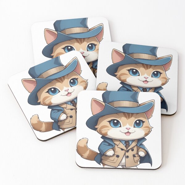 Item preview, Whiskered Detective designed and sold by Positive_Space.