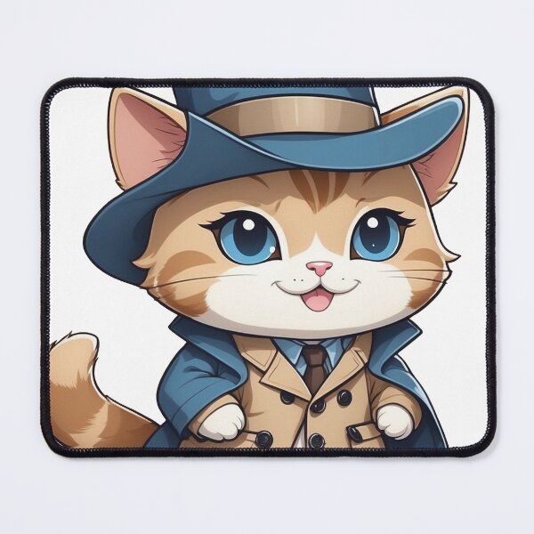 Item preview, Whiskered Detective designed and sold by Positive_Space.
