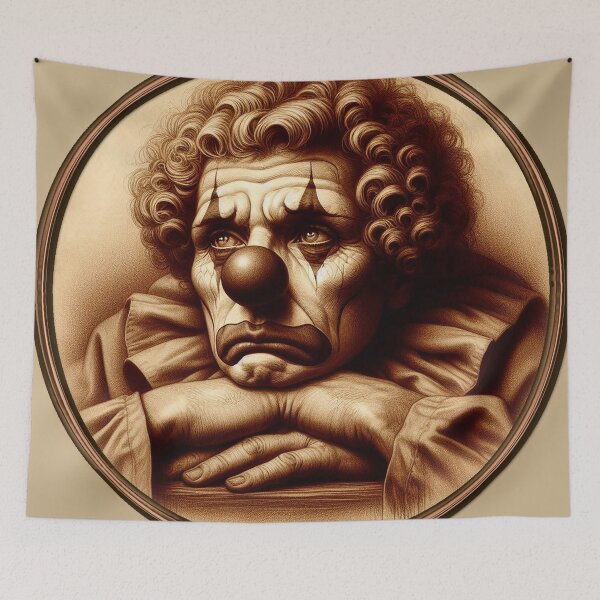 Item preview, PORTRAIT OF A CLOWN designed and sold by Foxlindesigns.