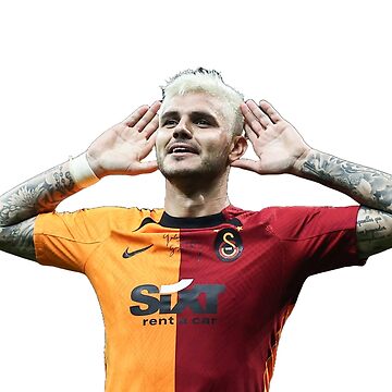 Mauro Icardi in a celebratory pose after scoring a goal