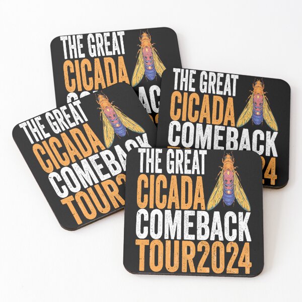 Item preview, Great Cicada Comeback Tour 2024 - Insect Invasion Retro designed and sold by BOUCHERIT amine.