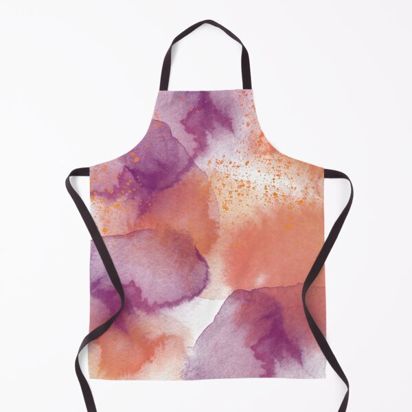 Item preview, Abstract Watercolor orange purple stains pattern designed and sold by alczar.