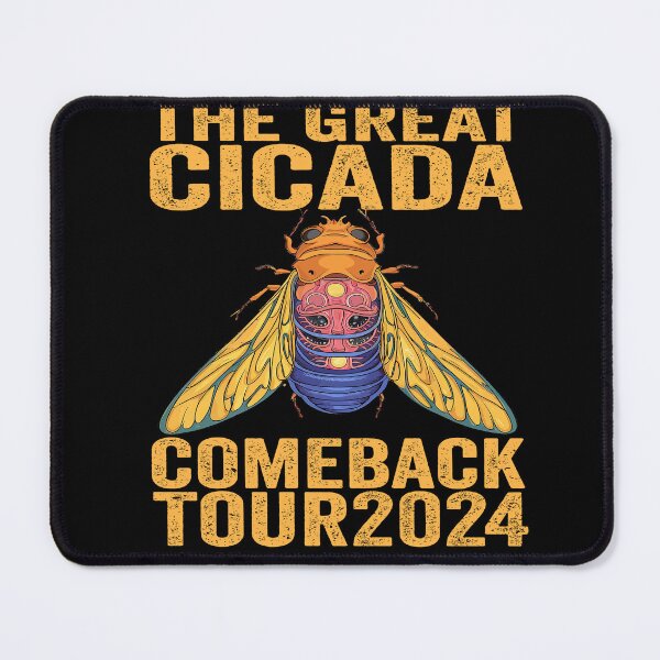 Item preview, Great Cicada Comeback Tour 2024 - Insect Invasion Retro designed and sold by BOUCHERIT amine.