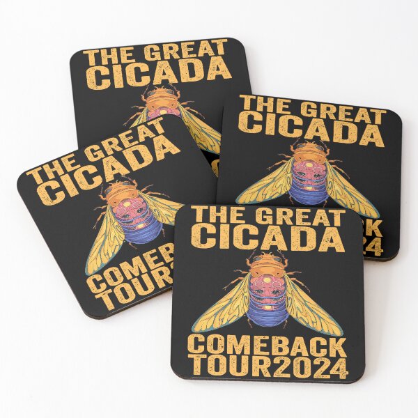 Item preview, Great Cicada Comeback Tour 2024 - Insect Invasion Retro designed and sold by BOUCHERIT amine.