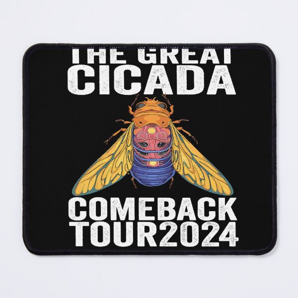 Item preview, Great Cicada Comeback Tour 2024 - Insect Invasion Retro designed and sold by BOUCHERIT amine.