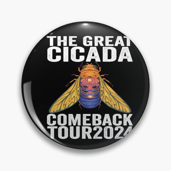 Item preview, Great Cicada Comeback Tour 2024 - Insect Invasion Retro designed and sold by BOUCHERIT amine.