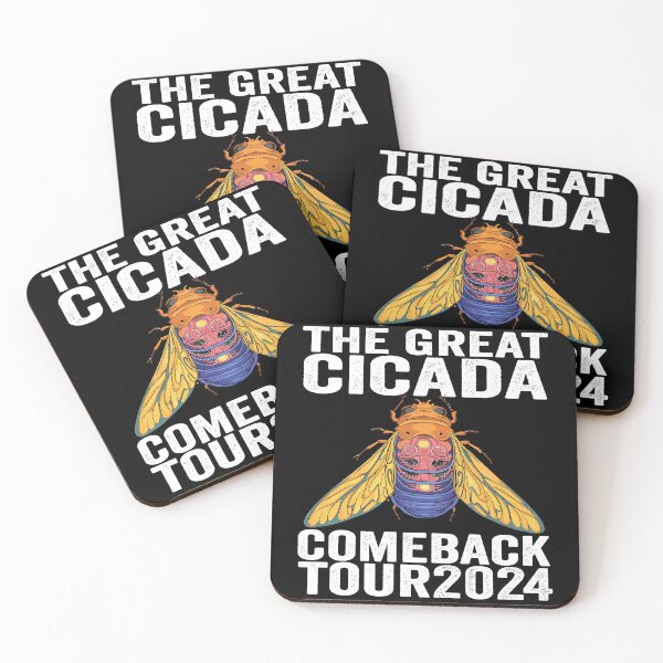 Item preview, Great Cicada Comeback Tour 2024 - Insect Invasion Retro designed and sold by BOUCHERIT amine.
