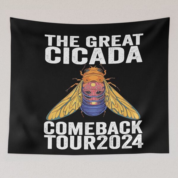 Item preview, Great Cicada Comeback Tour 2024 - Insect Invasion Retro designed and sold by BOUCHERIT amine.