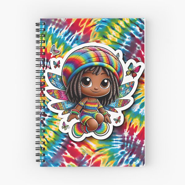 Item preview, Rasta Fairy, Cute Little Girl, Black Girl Cartoon, Reggae Rastafairyan, Tie Dye Rastafarian, Gift for Child designed and sold by Anticulture.
