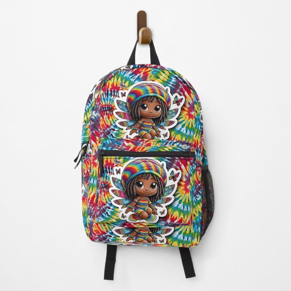 Item preview, Rasta Fairy, Cute Little Girl, Black Girl Cartoon, Reggae Rastafairyan, Tie Dye Rastafarian, Gift for Child designed and sold by Anticulture.