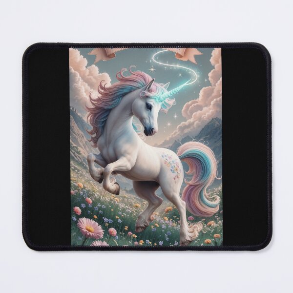 Aperçu de l'œuvre Licorne sur le terrain créée et vendue par ArtandSmile.