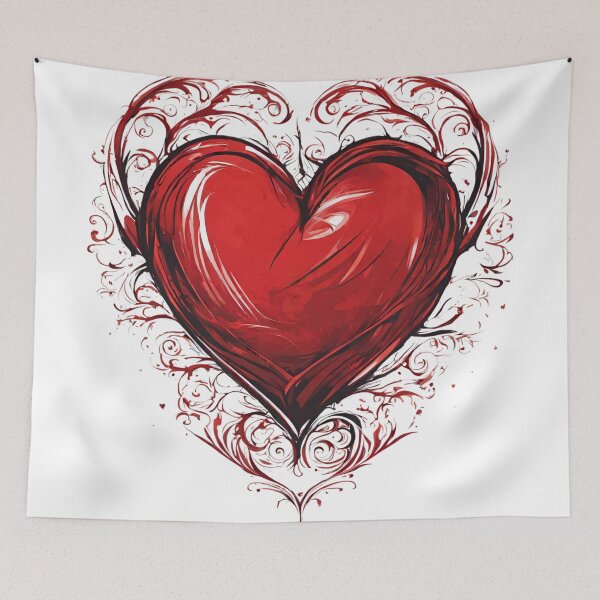 Item preview, Digital Red Heart Art: Beautifully Designed by TRYKID designed and sold by TRYKID.
