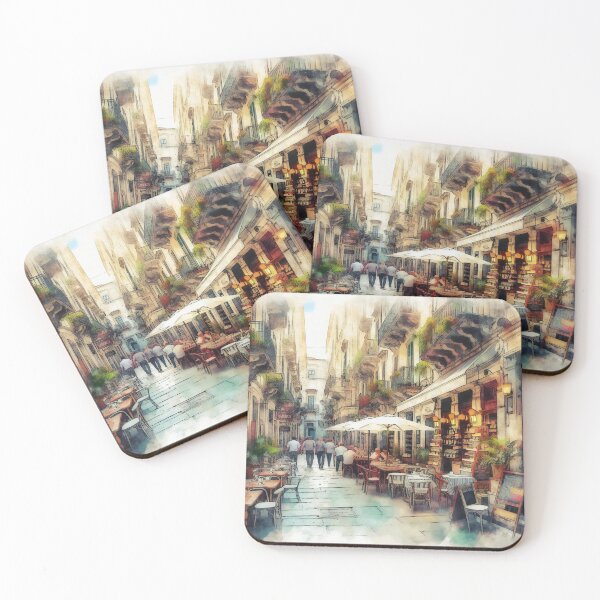 Item preview, Old World Charm in a Modern Urban Alley designed and sold by ArtComixHaven.