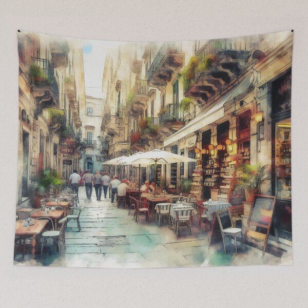 Item preview, Old World Charm in a Modern Urban Alley designed and sold by ArtComixHaven.