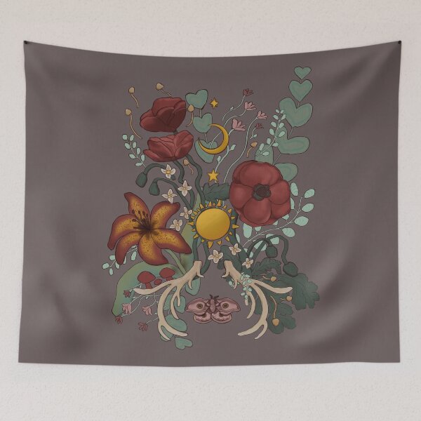 Item preview, Witchy Florals designed and sold by Art-Lyss.
