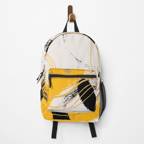 Item preview, Abstract black yellow stains pattern designed and sold by alczar.