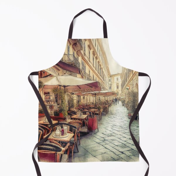 Item preview, Enchanting European Alleyway Café Watercolor designed and sold by ArtComixHaven.