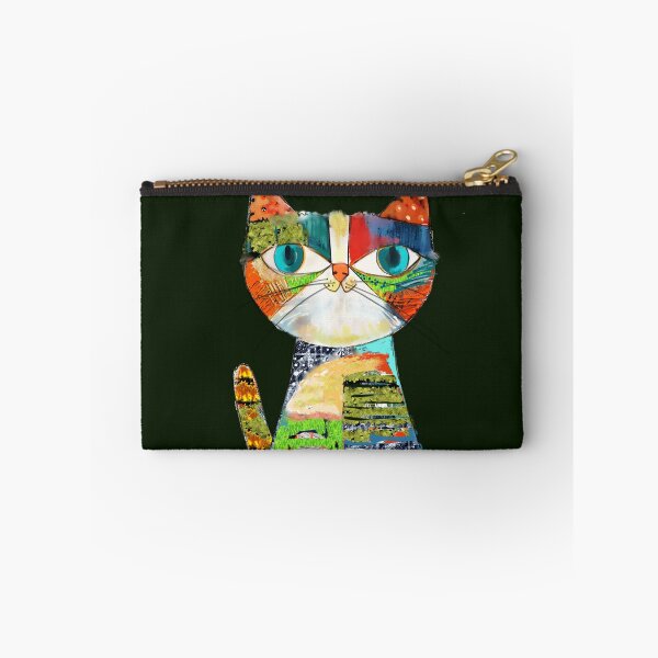 Item preview, Colorful Whimsical Cat Design Illustration: Rainbow Purrfection! designed and sold by adriaquart.