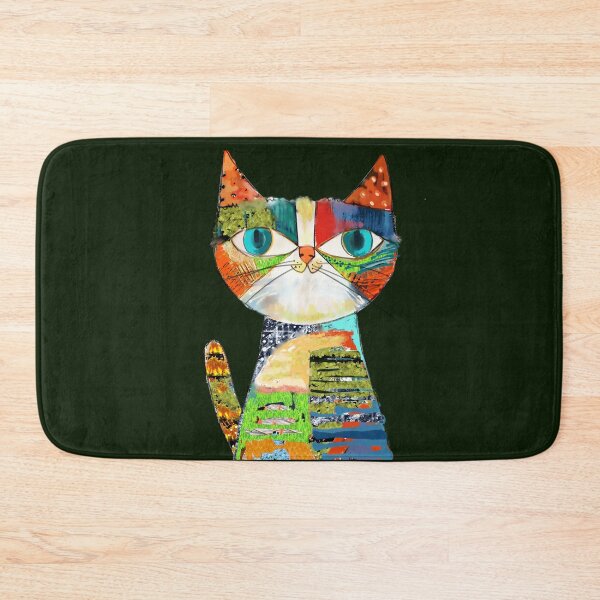 Item preview, Colorful Whimsical Cat Design Illustration: Rainbow Purrfection! designed and sold by adriaquart.