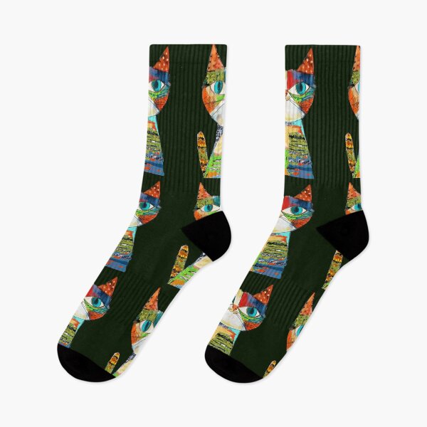 Item preview, Colorful Whimsical Cat Design Illustration: Rainbow Purrfection! designed and sold by adriaquart.