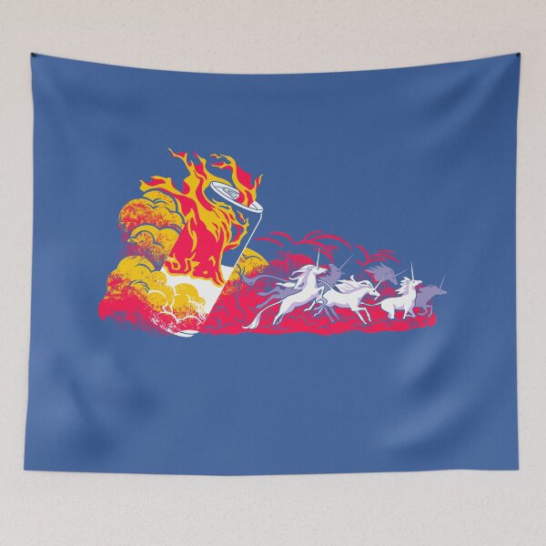 Item preview, Redbull Can chasing Unicorns designed and sold by ctkrstudio.