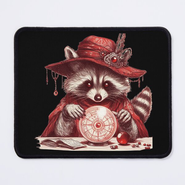 Item preview, Mystical Fortune-Telling Raccoon Art | Dapper Animal & Witchy designed and sold by litchick1977.