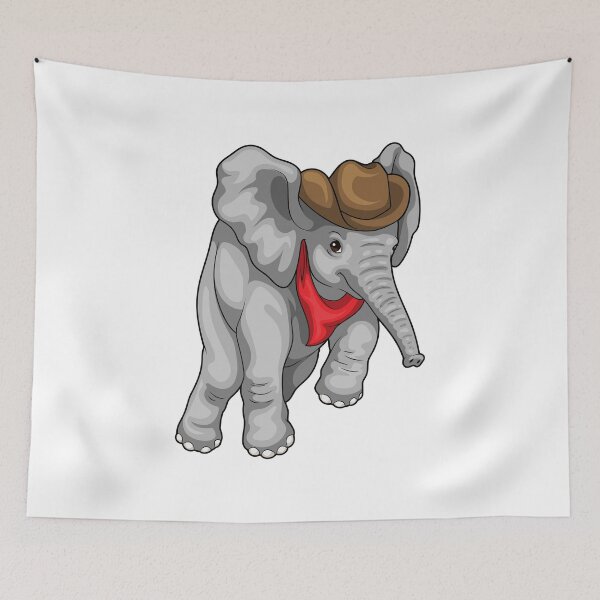 Item preview, Elephant Cowboy Cowboy hat designed and sold by Snabdesign84.
