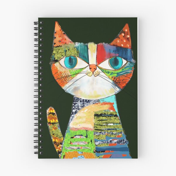 Item preview, Colorful Whimsical Cat Design Illustration: Rainbow Purrfection! designed and sold by adriaquart.