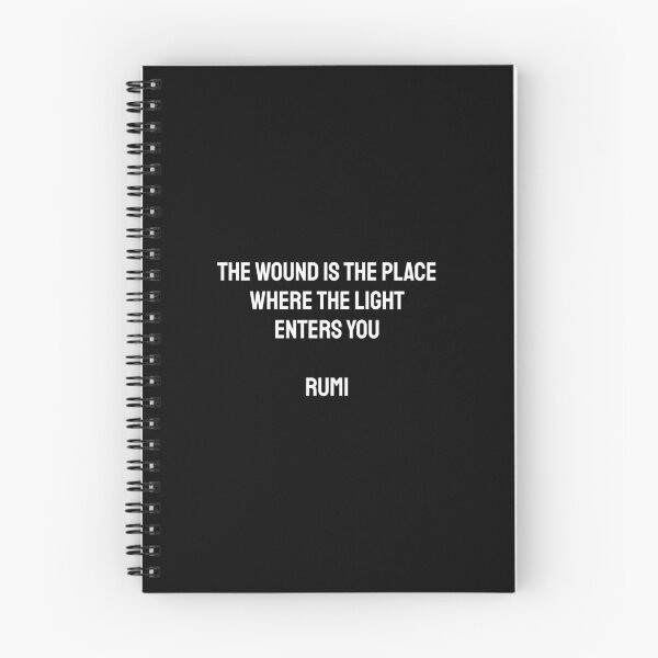 Item preview, The wound is the place where the Light enters you - Rumi quotes designed and sold by Inspirationmotivation.