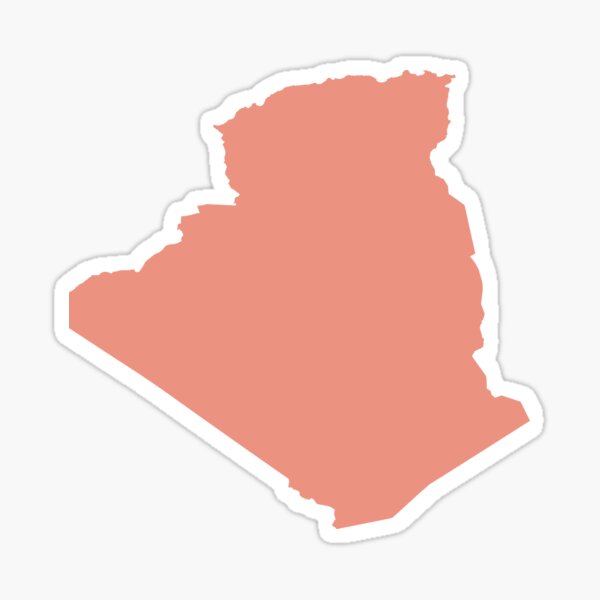 Algeria Love in Peach Sticker