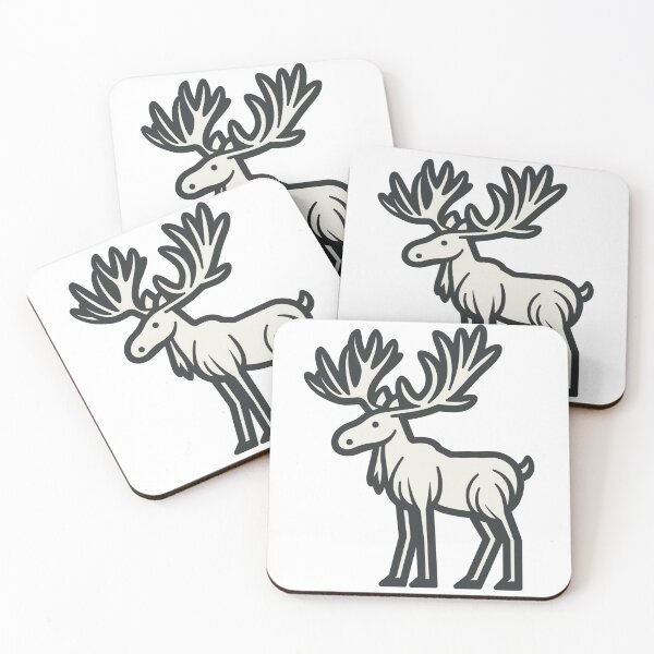 Item preview, Majestic White Moose Silhouette designed and sold by YegMark.