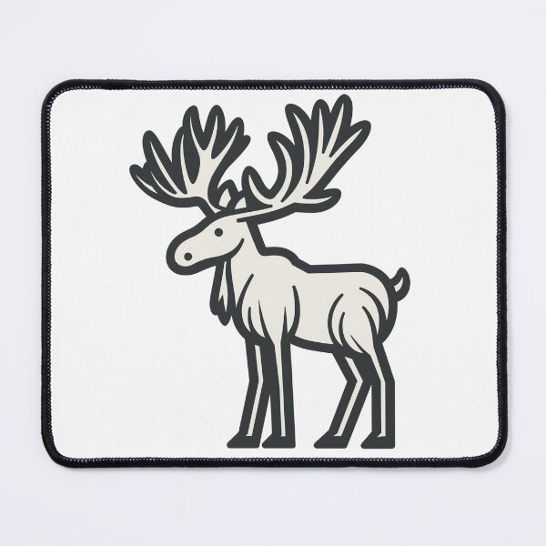 Item preview, Majestic White Moose Silhouette designed and sold by YegMark.
