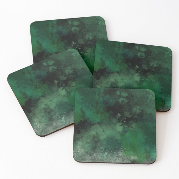 Item preview, Abstract Watercolor green stains pattern designed and sold by alczar.