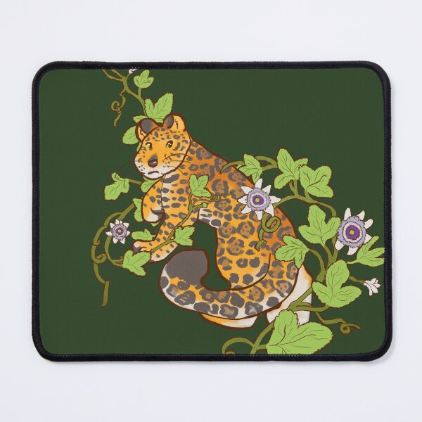 Item preview, Jaguar Jungle with Passionflowers designed and sold by Art-Lyss.