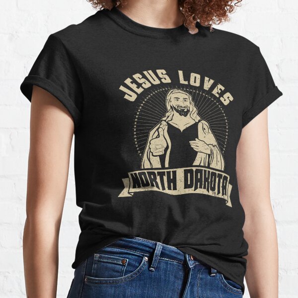 Item preview, Jesus Loves North Dakota Love Of Jesus Home Shirt designed and sold by shoppzee.