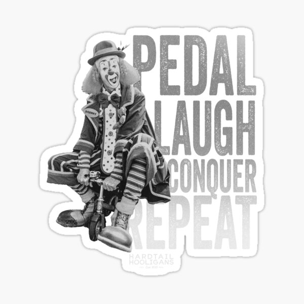 Mountain Bike "PEDAL LAUGH CONQUER REPEAT" Sticker