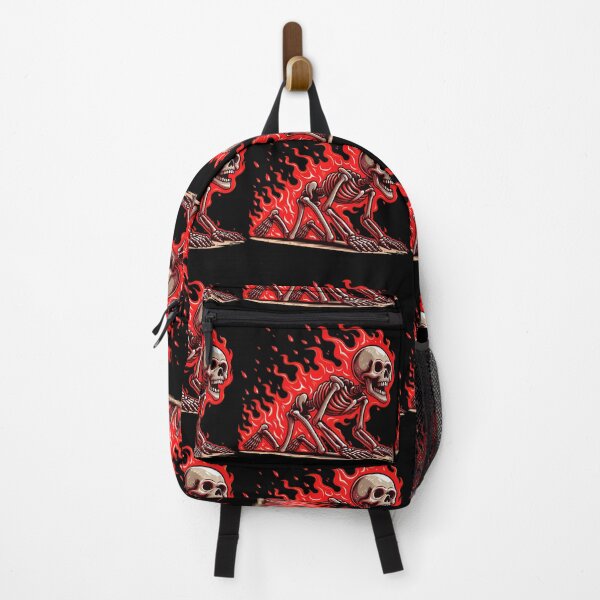 Item preview, skeleton burning cartoon. designed and sold by adiel14.