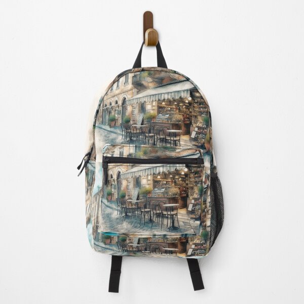Item preview, Timeless European Street Café in Watercolour designed and sold by ArtComixHaven.