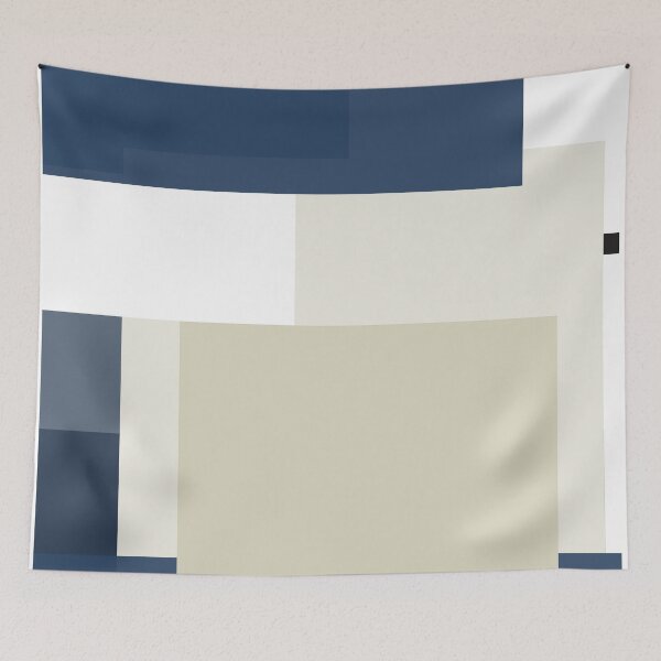 Item preview, Beige nit blue white black designed and sold by NAERENA.