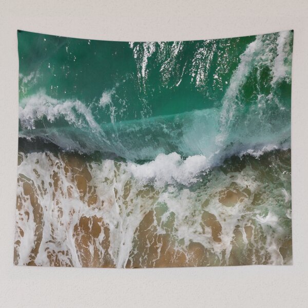 Item preview, Wave Crashing on The Sandy Beach designed and sold by Revulet.